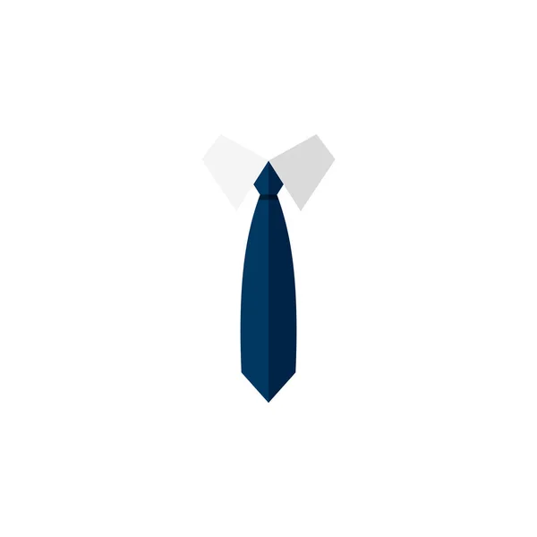 Płaskie ikona na białym tle odzież. Krawat wektor Element może służyć za krawat, odzież, Moda Design Concept. — Wektor stockowy
