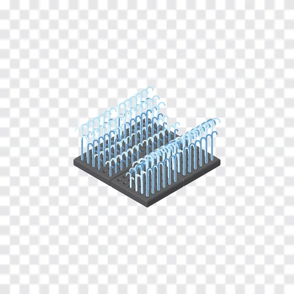 Isolated Park Decoration Isometric. Fountain Vector Element Can Be Used For Park, Fountain, Water Design Concept. — Stock Vector