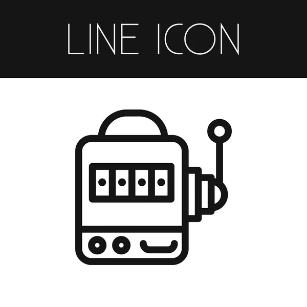 Casino anahat izole. Slot makinesidir vektör öğesi kullanılan Casino, Slot, makine tasarım konsepti için.