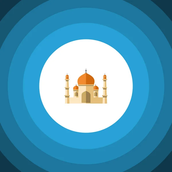 Isolated Minaret Flat Icon. Religion Vector Element Can Be Used For Minaret, Religion, Building Design Concept. — Stock Vector
