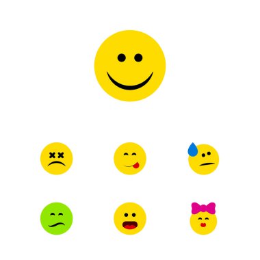 Düz simgesi hareket kümesini kaşlarını, gözyaşları, merak ve diğer vektör nesneleri. Ayrıca yüz, gözyaşları, ifade öğeleri içerir.