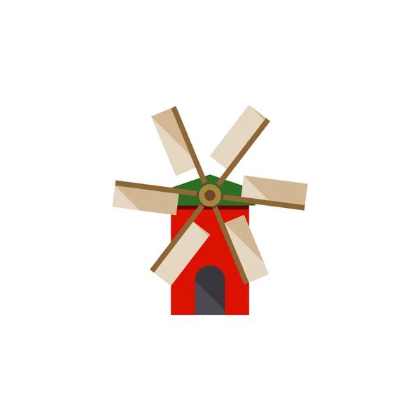 Isolierte Ökologie flach Symbol. Propeller-Vektorelement kann für Windmühle, Ökologie, Propeller-Designkonzept verwendet werden. — Stockvektor