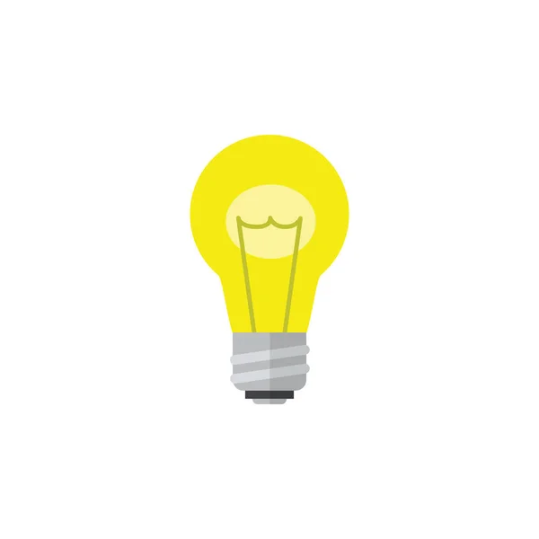 İzole fikir düz simgesi. Bubl vektör öğesi kullanılan fikir, ampul, hafif tasarım konsepti için.