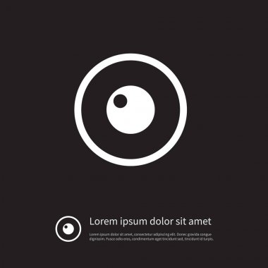 İzole göz simgesini. Bak vektör öğesi kullanılabilir göz, göz, görünümü tasarım konsepti için.