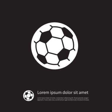 İzole top simgesi. Futbol vektör öğesi kullanılan futbol, futbolcu, top tasarım konsepti için.