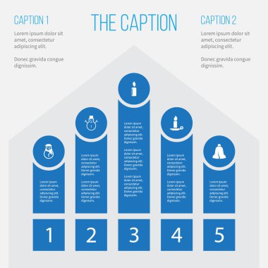 Lightup, Bell, Noel ve diğer vektör nesneleri simge yeni dizi. Da katmak kırık, mum, kardan adam öğeleri.