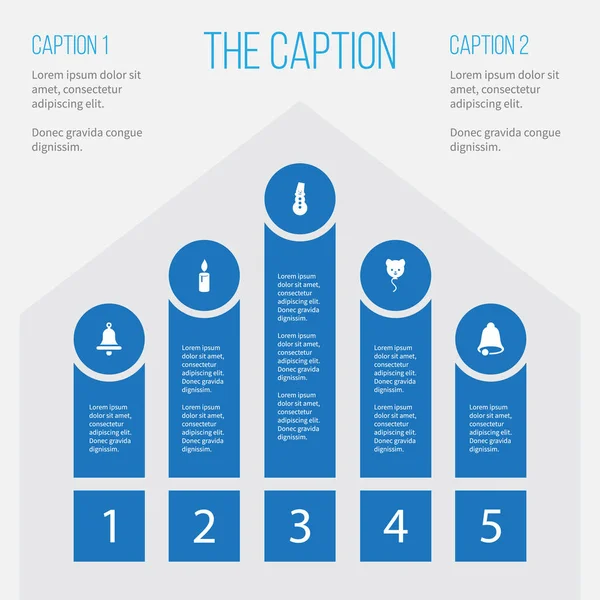 Simge yıl kalıyor, Handbell, Xmas karakter vektör nesneleri kümesi. Ayrıca öğeleri zil sesi, şekil, içerir.