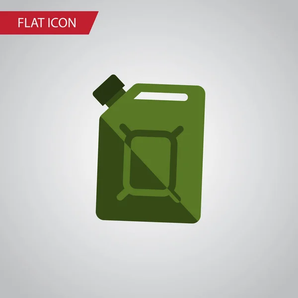 Icône plate Jerrycan isolé. L'élément vecteur de réservoir de carburant peut être utilisé pour l'huile, le jerrycan, le concept de conception de carburant . — Image vectorielle