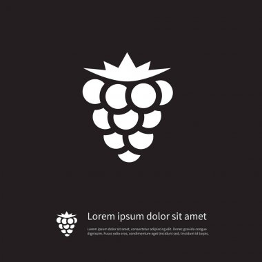 İzole Blackberry Simge. Bramble vektör öğesi kullanılan Bramble, böğürtlen, böğürtlen tasarım konsepti için.