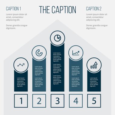 Anahat diyagramı kümesi pasta Bar, yukarı, yön ve diğer vektör nesneleri ok. Ayrıca grafik, büyüyen, pasta öğeleri içerir.