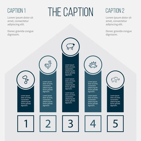 Anahat doğa kümesi kuzu, fil, kirpi ve diğer vektör nesneleri. Ayrıca Ewe, horoz, hatlı unsurları içerir.