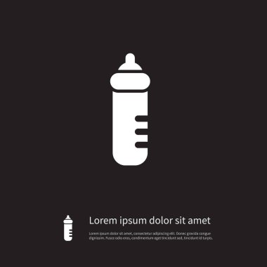 İzole besleyici simgesi. Bebek beslenme vektör öğesi kullanılan Besleyici, Bebek, beslenme tasarım konsepti için.