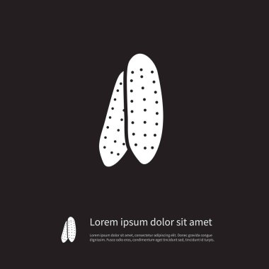 İzole turşu simgesi. Salatalık vektör öğesi kullanılan kabak, salatalık, turşu tasarım konsepti için.