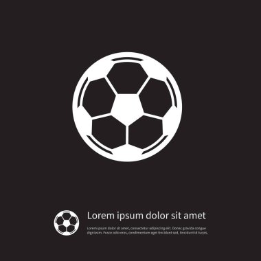 İzole futbol simgesi. Oyun Vector öğesi futbol, top, futbol tasarım konsepti için kullanılabilir.