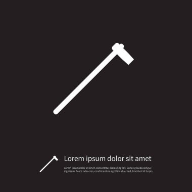 İzole balta simgesi. Tomahawk vektör öğesi kullanılan Ax, Tomahawk, balta tasarım konsepti için.