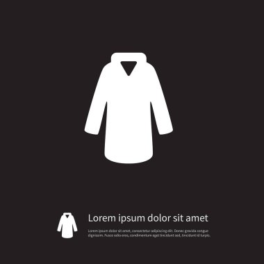 İzole bez simgesi. Model vektör öğesi kullanılan kumaş, ceket, Model tasarım konsepti için.