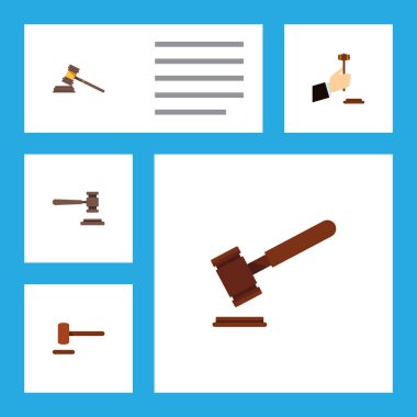 Düz simgesi avukat kümesi mahkeme, hukuk, hukuk ve diğer vektör nesneleri. Ayrıca içerir adalet, mahkeme, savunma elemanları.