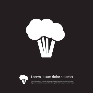 İzole sağlıklı simge. Ağaç vektör öğesi kullanılan kuşkonmaz, brokoli, lahana tasarım konsepti için.