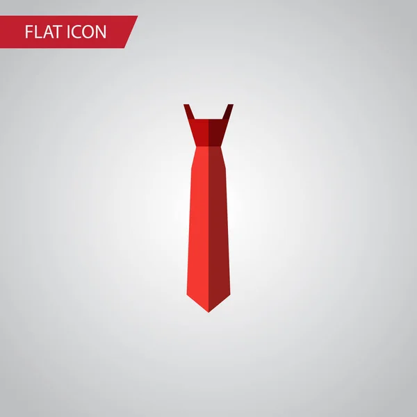 Icône plate de cravate isolée. Élément vectoriel de style peut être utilisé pour cravate, style, concept formel de conception . — Image vectorielle