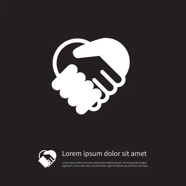 Simge toplantı izole. El sıkışma vektör öğesi kullanılan el sıkışma, Toplantı, dostluk tasarım konsepti için.