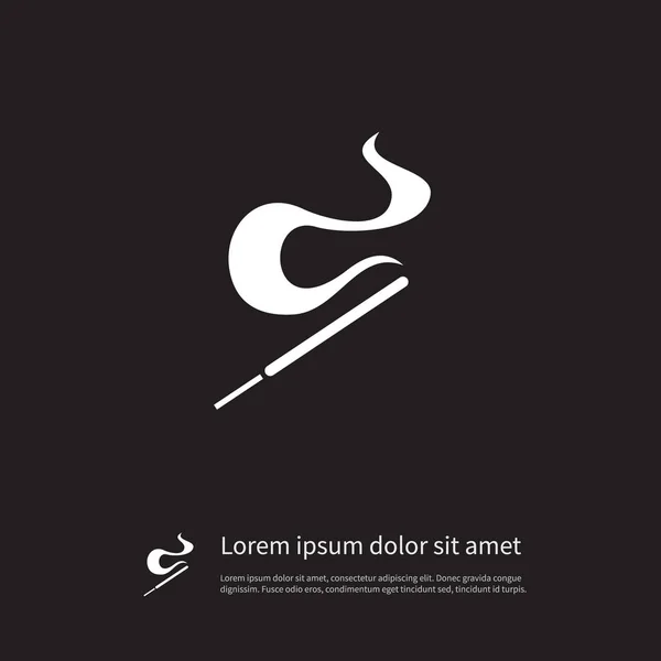 İzole aromatik sopa simge. Koku vektör öğesi aromatik, sopa, koku tasarım konsepti için kullanılabilir.