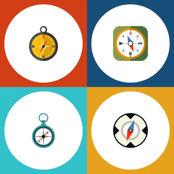 Enstrüman, ölçüm bölücüler, mıknatıs Navigator ve diğer vektör nesnelerini düz simgesi pusula kümesi. Ayrıca Pusula, bölücüler, ölçüm öğeleri içerir.