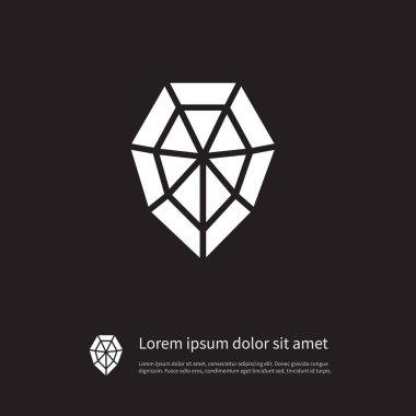 İzole zengin simge. Elmas vektör öğesi-ebilmek var olmak kullanılmış için elmas, zengin, mücevher tasarım konsepti.