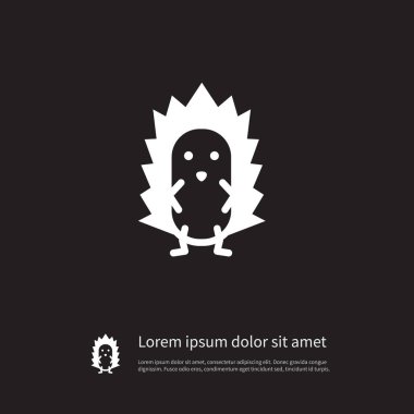 İzole dikenli simge. Dikenli vektör öğesi-ebilmek var olmak kullanılmış için dikenli, dikenli, kirpi tasarım konsepti.