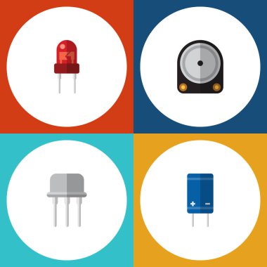 Alıcı, Resist, Hdd ve diğer vektör nesnelerini düz simgesi aygıt kümesi. Ayrıca Hdd, sürücü, elektronik unsurları içerir.