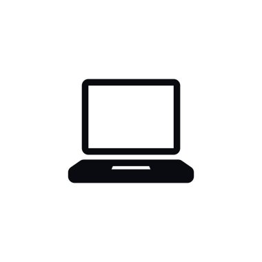 İzole görüntü simgesini. Bilgisayarlı vektör öğesi görüntülemek için kullanılan, bilgisayarlı, Laptop tasarım konsepti.