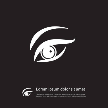 İzole göz kapağı simgesi. Görme vektör öğesi kullanılan göz, göz kapağı, görme yeteneği tasarım konsepti için.