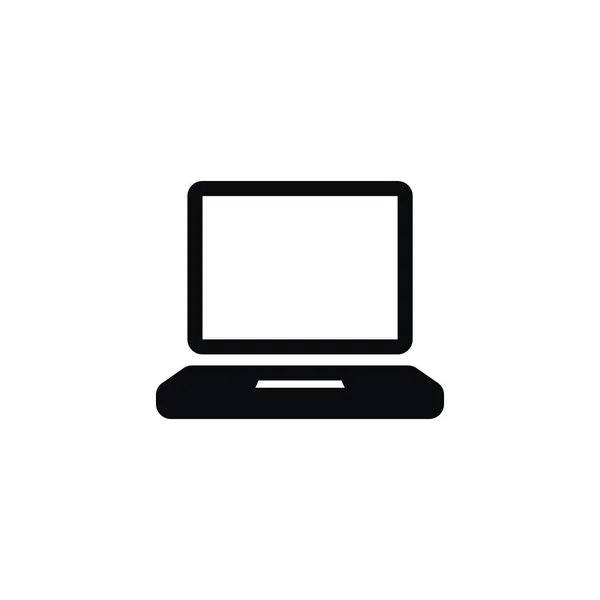 Ícone de exibição isolado. Elemento vetorial computadorizado pode ser usado para exibição, computadorizado, conceito de design de laptop . — Vetor de Stock