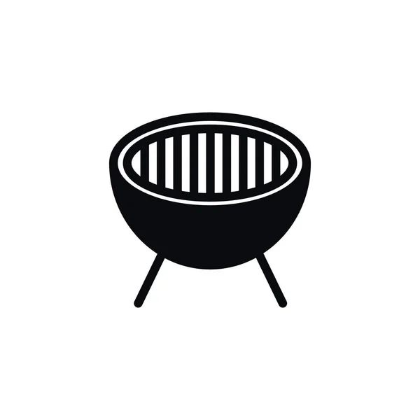 Icono de asado aislado. El elemento vectorial cocido se puede utilizar para cocinar, Bbq, concepto de diseño de barbacoa . — Vector de stock