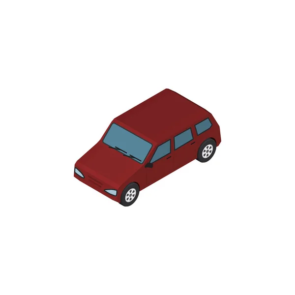 Geïsoleerde Sedan isometrisch. Auto vectorelement kan gebruikt worden voor Sedan, station, auto Design Concept. — Stockvector