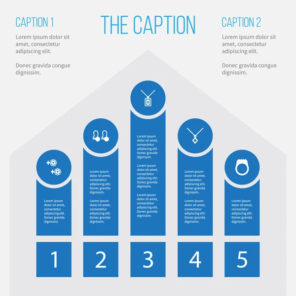 Simge araç seti kolye, küpe, çelenk ve diğer vektör nesneleri. Ayrıca küpe, kolye, yüzük öğeleri içerir.