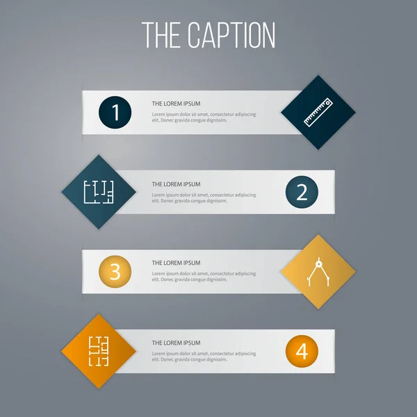 Plan, plan, Yönlendirme ve diğer vektör nesneleri anahat inşaat ayarlayın. Ayrıca yön, cetvel, proje öğelerini içerir.