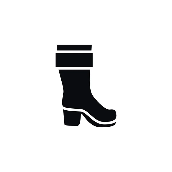 孤立したブーツ アイコン。ブーツ、長靴、靴のデザイン コンセプトの長靴ベクトル要素を使用できます。. — ストックベクタ