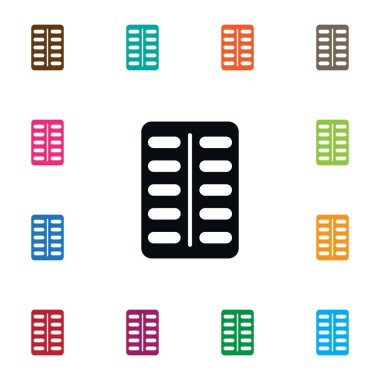 İzole antibiyotik simge. Uyuşturucu vektör öğesi kullanılan ilaçlar, antibiyotik, uyuşturucu tasarım konsepti için.