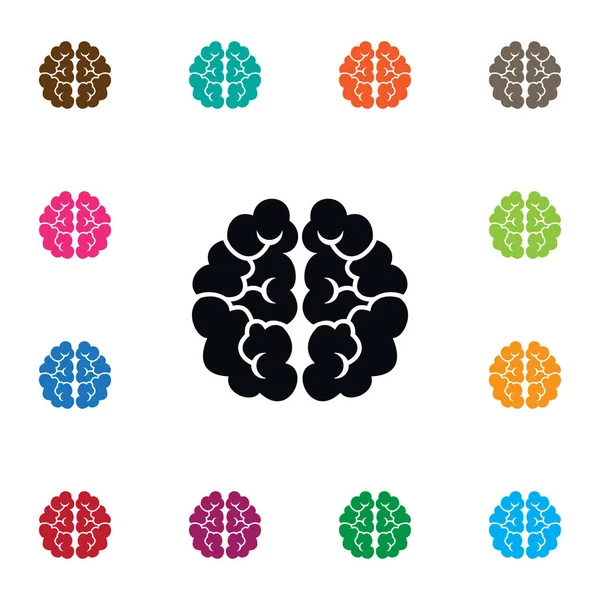 Simge düşünme izole. Zihniyet vektör öğesi, zihniyet, beyin tasarım konsepti düşündüğün için kullanılabilir.