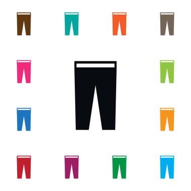 İzole pantolon simgesi. Pantolon vektör öğesi pantolon, pantolon, pantolon tasarım konsepti için kullanılabilir.
