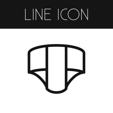 İzole anahat memnun etmektedir. Tek kullanımlık vektör öğesi-ebilmek var olmak kullanılmış için çocuk bakımı, koruma, memnun etmektedir tasarım konsepti.