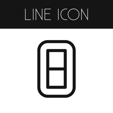 Bağlantı anahat izole. Zincir vektör öğesi kullanılan bağlantıyı Kaldır, Link, zinciri tasarım konsepti için.