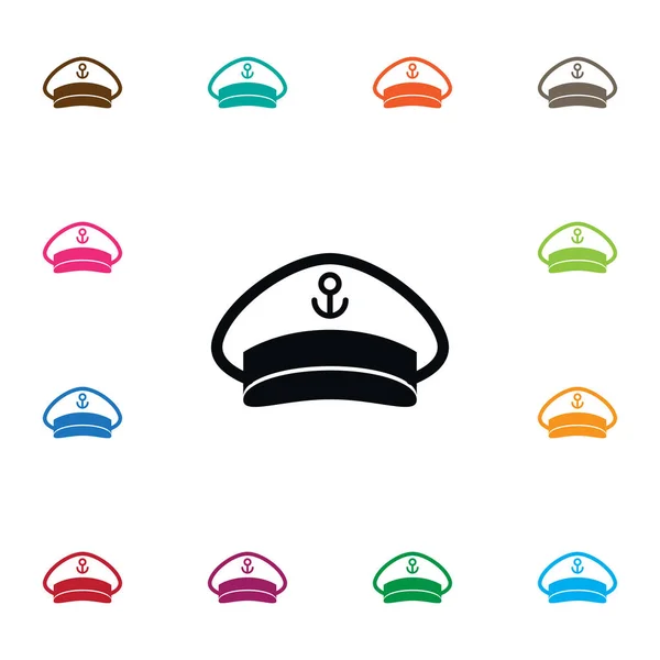 Ізольована капітан значок. Військові вектор елемент може бути використаний для капітан, військовий, темно-дизайну концепцію. — стоковий вектор