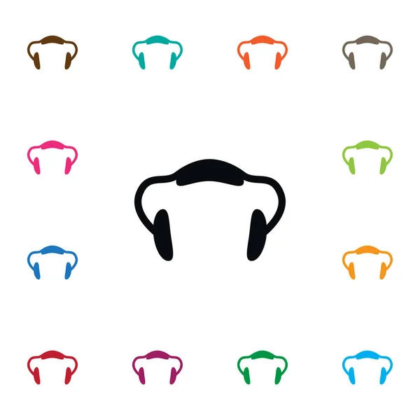 Isoliertes Accessoire-Symbol. Kopfhörer-Vektorelement kann für Headset, Kopfhörer, Ohrenschützer-Designkonzept verwendet werden. — Stockvektor