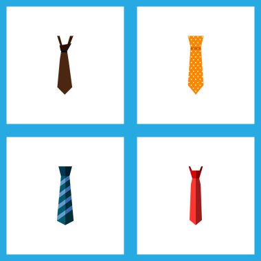 Simge düz Giyim Tekstil, kravat, stil ve diğer vektör nesnelerini ayarlayın. Ayrıca stil, kravat, resmi öğeleri içerir.