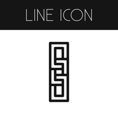 Zincir simgesi hat izole. Eklemek vektör öğesi-ebilmek var olmak kullanılmış bağlantıyı Kaldır, bağlantı, bağlantı tasarım konsepti için.