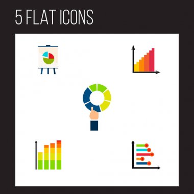 Simge düz grafik diyagramı, Infographic, grafik ve diğer vektör nesneleri kümesi. Ayrıca grafiği, pasta, Infographic öğeleri içerir.
