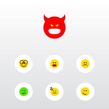 Simge düz jest kaşlarını, üzgün, uyku ve diğer vektör nesneleri kümesi. Ayrıca yüz, üzgün, kaşlarını unsurları içerir.