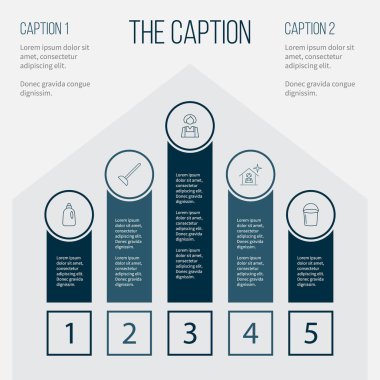 Deterjan, süpürge, kova ve diğer vektör nesneleri simge hattı temiz Seti. Ayrıca deterjan, konteyner, ev öğeleri içerir.
