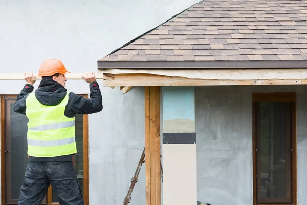 stock image Roofer builder worker 